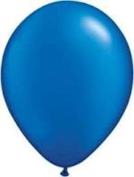 100 Luftballons 30cm Perl Blau